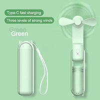 Foldable Small Fan Portable and high-power Hand Held Portable Mini Fan Rechargeable Hand USB Charge Fan Quick Pick Grocers