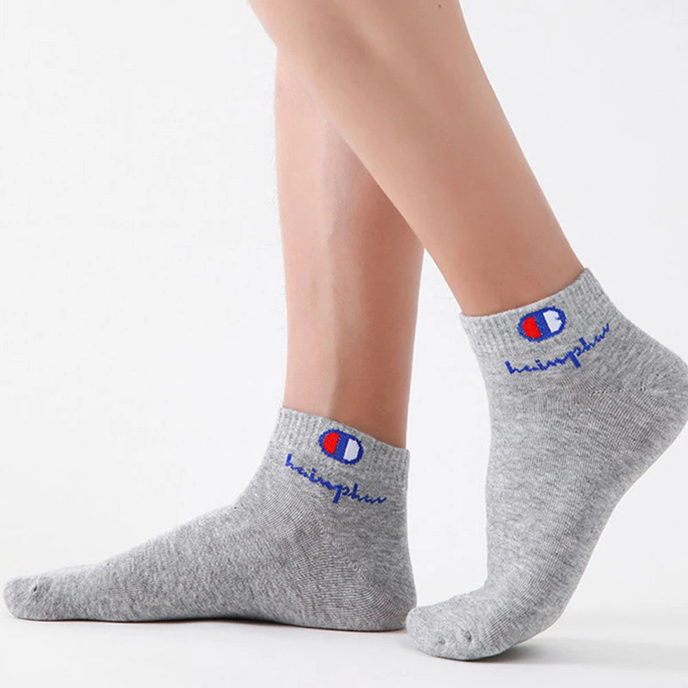 5/10/20 Pairs Men Ankle Socks Cotton Brand Classic Fashion Black White Socks Breathable Mesh Athletic Sports Socks for Summer Quick Pick Grocers