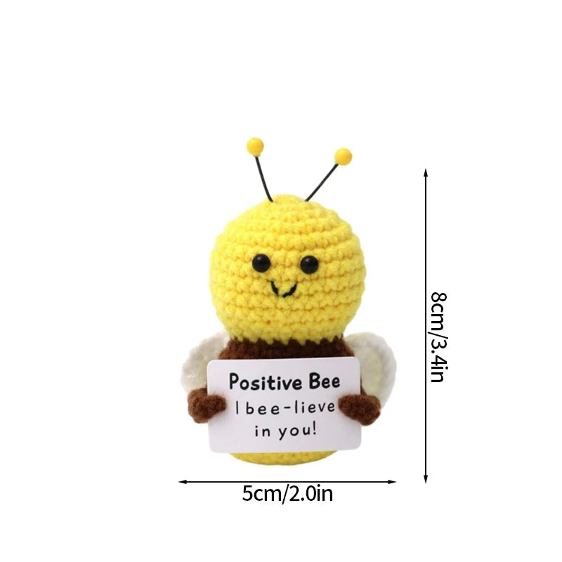 Crochet Positive Energy Doll Pocket Hug Mother's Day Gifts 2026 Handmade Knitted Ornament Handmade Crochet Doll Graduation Gifts Quick Pick Grocers
