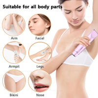 Electric Razor Woman Shaver Painless Mustache Epilator Leg Bikini Body Hair Trimmer for Women Facial Epilator Hair Remover Quick Pick Grocers