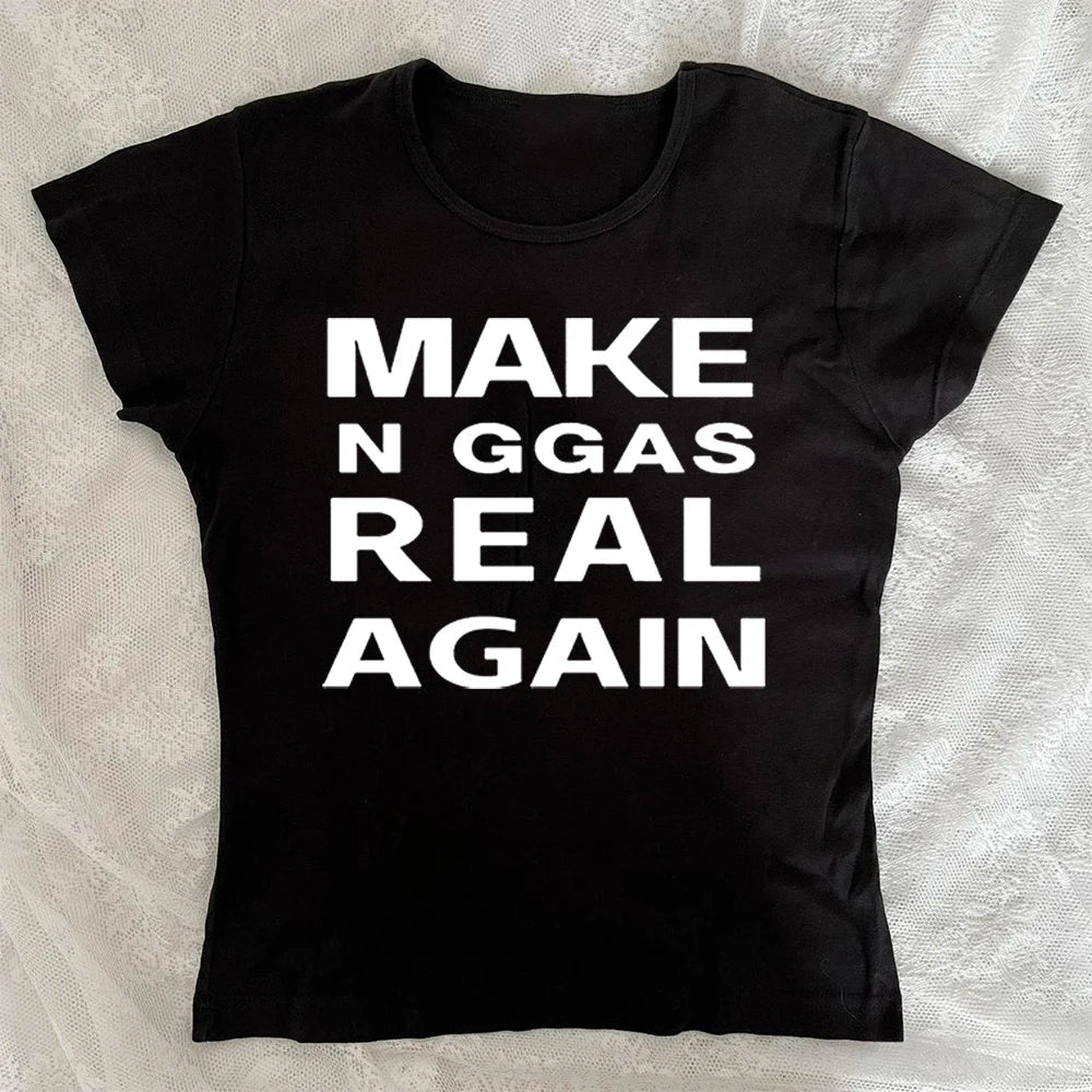Gothic Hip Hop Sexy Women's Short Sleeve T-Shirt Harajuku Punk Letter Print Casual Crop Top Chic Y2K Retro Emo Girls Streetwear Quick Pick Grocers