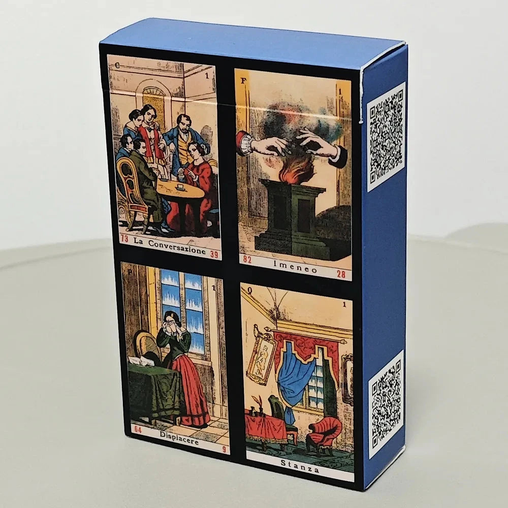 52 Pcs Oracle Sibyl Cards 9*6cm Every Day Oracle Deck Sibilla Italian Deck For Party Game, Birthday Gift Econic Blanks