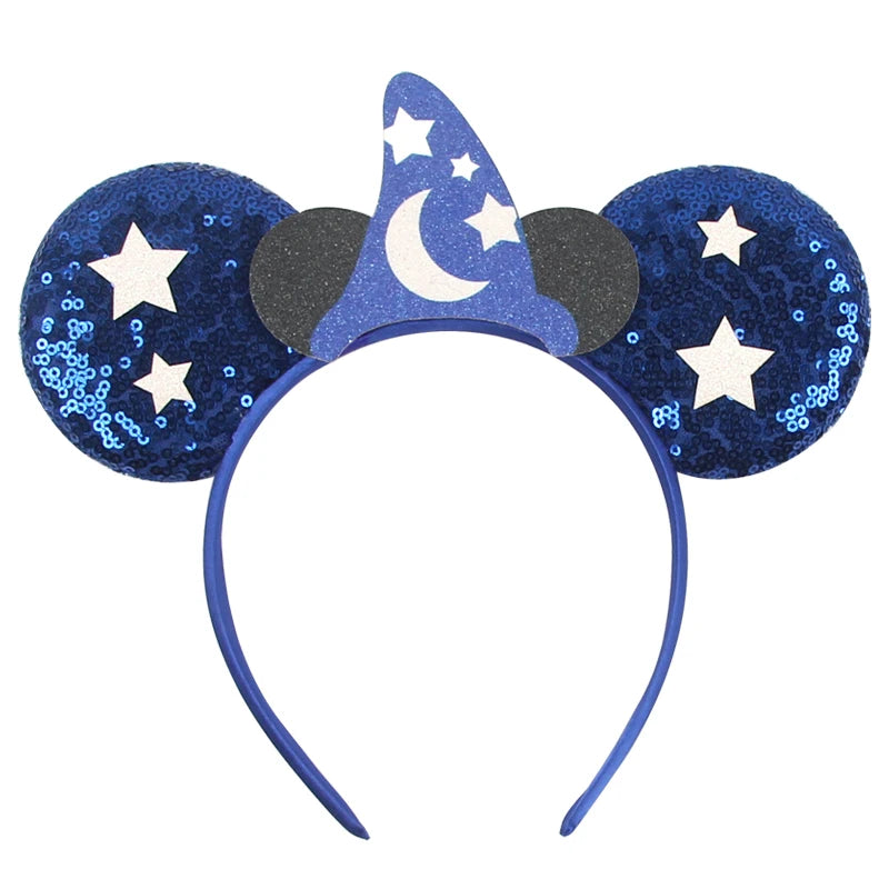 New Christmas Halloween Mouse Ears Headband Cartoon Sequin Bows Headband Birthday Party Princess Cosplay Costume For Women Adult Quick Pick Grocers