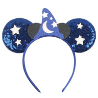 New Christmas Halloween Mouse Ears Headband Cartoon Sequin Bows Headband Birthday Party Princess Cosplay Costume For Women Adult Quick Pick Grocers
