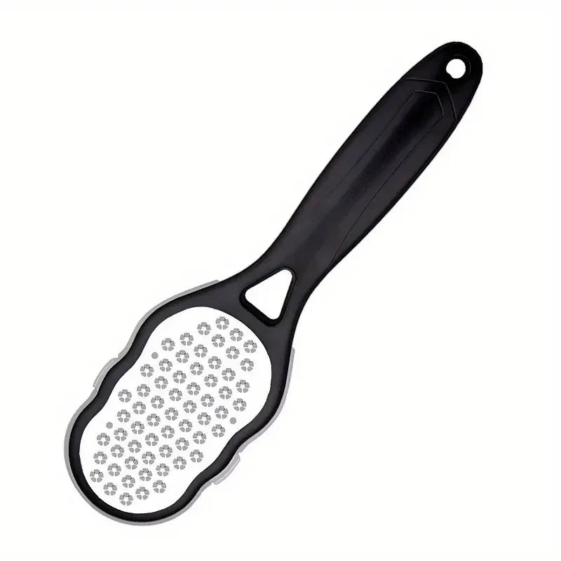 Stainless Steel Foot File - Anti-Splash Ergonomic File with Coarse/Fine Grit, Durable for Home Pedicure & Holiday Gift Quick Pick Grocers
