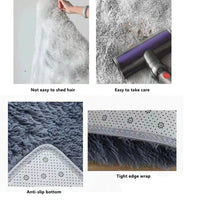 Soft Area Rugs Bedroom Carpet Fluffy Non-slip Tie-Dyed Fuzzy Shag Plush Soft Shaggy Bedside Rug Living Room Carpet Quick Pick Grocers