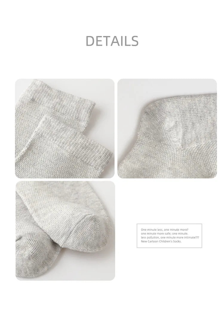 5 Pairs/Lot Children Socks Boy Girl Cotton Fashion Breathable Mesh Socks Spring Summer High Quality 1-12Years Kids Birthday Gift Quick Pick Grocers