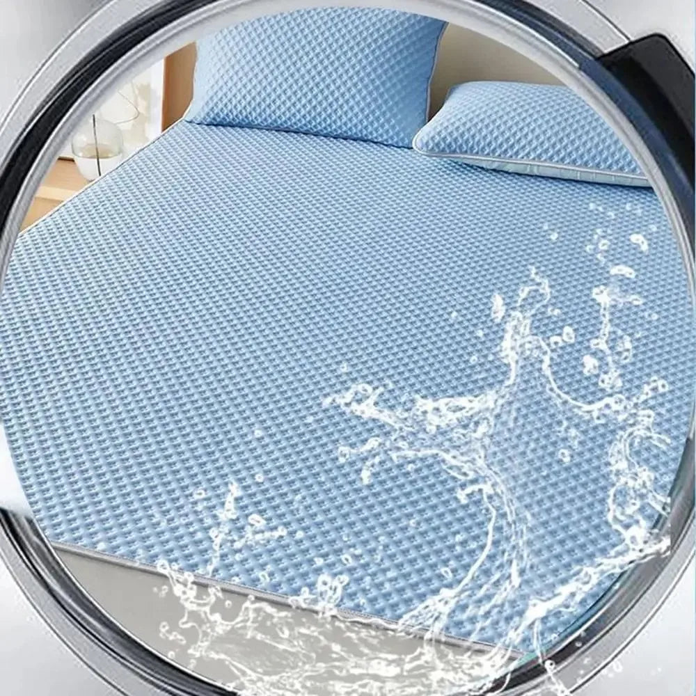 Breathable Cooling Mattress Comfortable Washable Ice Silk Bed Mat Pad Soft Skin-friendly Summer Sleeping Mat Household Quick Pick Grocers