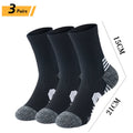 6/5/3 Pairs Men's Athletic Socks Sports Breathable Outdoor Running Compression Socks Cotton Training Long Black Stretch Socks Quick Pick Grocers