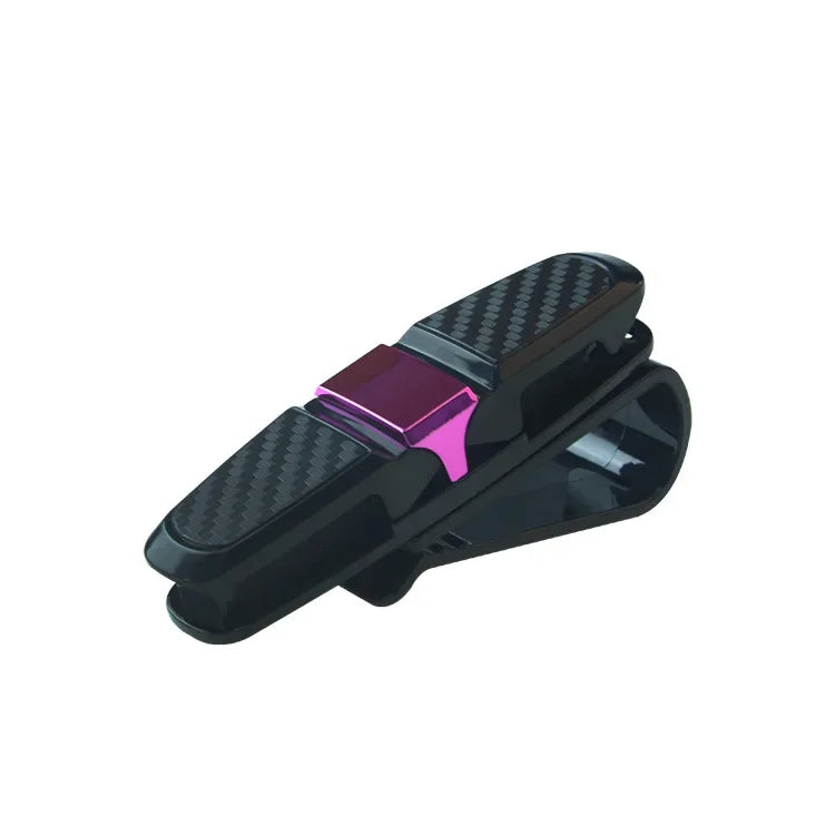 80-degree Rotating Multi-functional Car Eyeglass Storage Clip Bidirectional Automobile Eyeglass Clip Holder for Easy Access