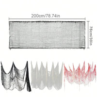 Halloween Bloody Gauze Decorations,Horror Bloody Cloth Bandage,Door Curtainsss,Halloween Haunted House Party Props Quick Pick Grocers
