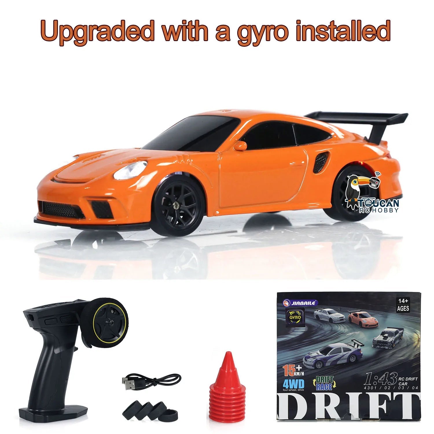 New RC Drift Car Upgraded Gyro 1/43 Racing RTR 4WD Four-wheel Drive High Speed Radio Control Model 2.4g Drift Race Car Mini Gift Econic Blanks