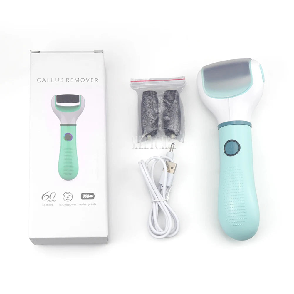 Electric Foot Grinder Auto Wireless Remove Dead Skin Calluses Cracks Hard Cracked skin Pedicure Tool Waterproof Foot Cleaner Econic Blanks