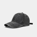 Sunscreen Water Washed MEN'S Baseball Cap with a Small Face, Retro Distressed and Versatile Trendy Duck Tongue Hat, MEN'S Big He Quick Pick Grocers