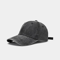 Sunscreen Water Washed MEN'S Baseball Cap with a Small Face, Retro Distressed and Versatile Trendy Duck Tongue Hat, MEN'S Big He Quick Pick Grocers
