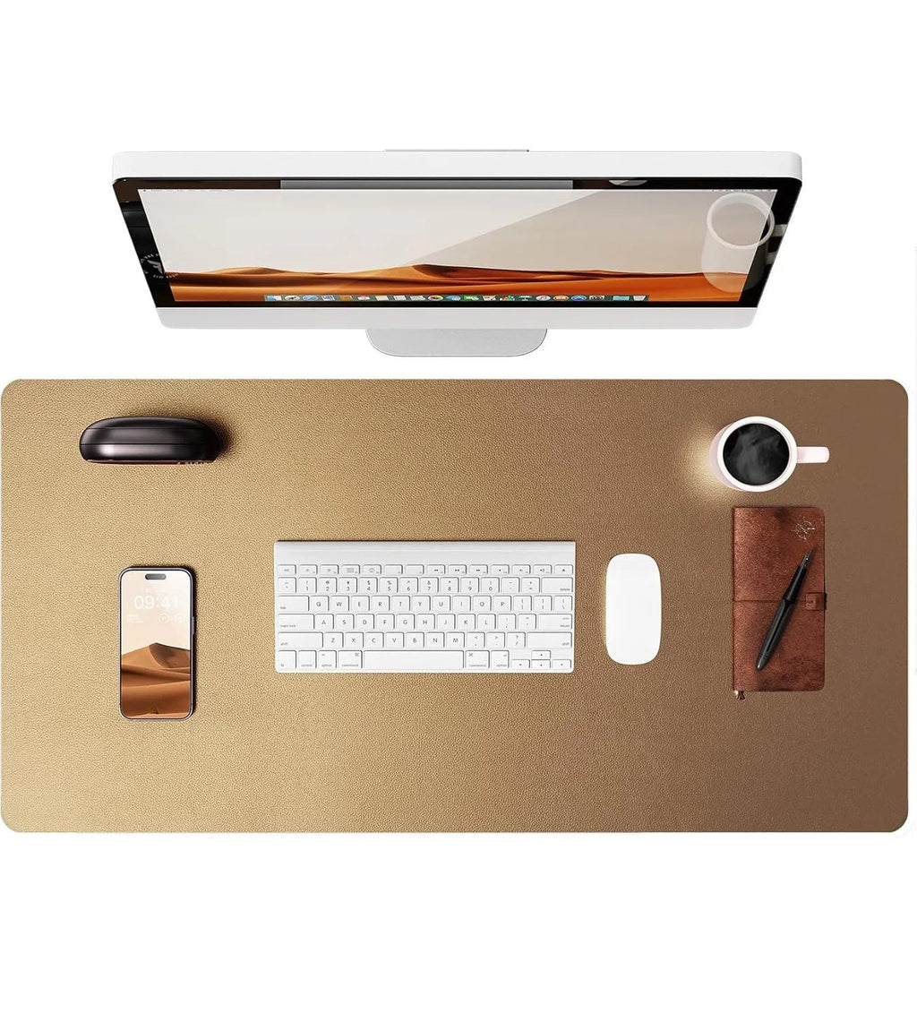 Large Mouse Pad,Office Desk Mat, Leather Desk Pad Protector, Non-Slip PU Leather Desk Blotter, Laptop Desk Pad Quick Pick Grocers