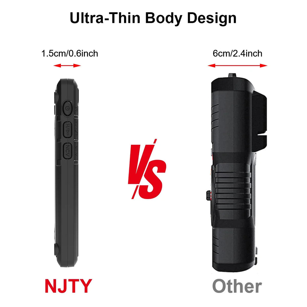 NJTY T3 Smart Digital Multimeter Type-c Charging Auto-Ranging 4000 Counts Ultra-thin NCV Live Wire Color Display Multimeter Tool Quick Pick Grocers