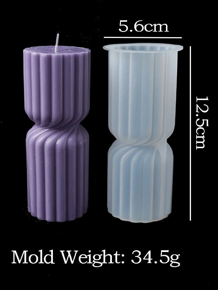 Nordic Style Cylindrical Candle Silicone Mold Aromath Candles Soap Making DIY Plaster Resin Craft Casting Molds Home Table Decor Econic Blanks