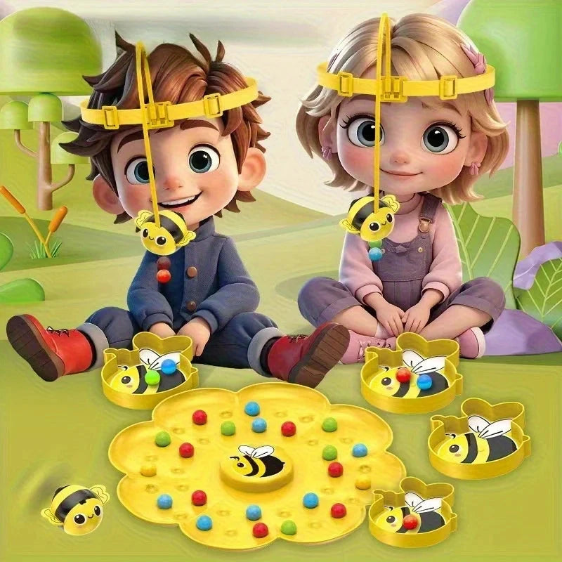 Little Bumblebee Multifunctional Board Game Puzzle Fishing Toys Interactive Educational Toys For Kids Christmas Gift Family Game Econic Blanks