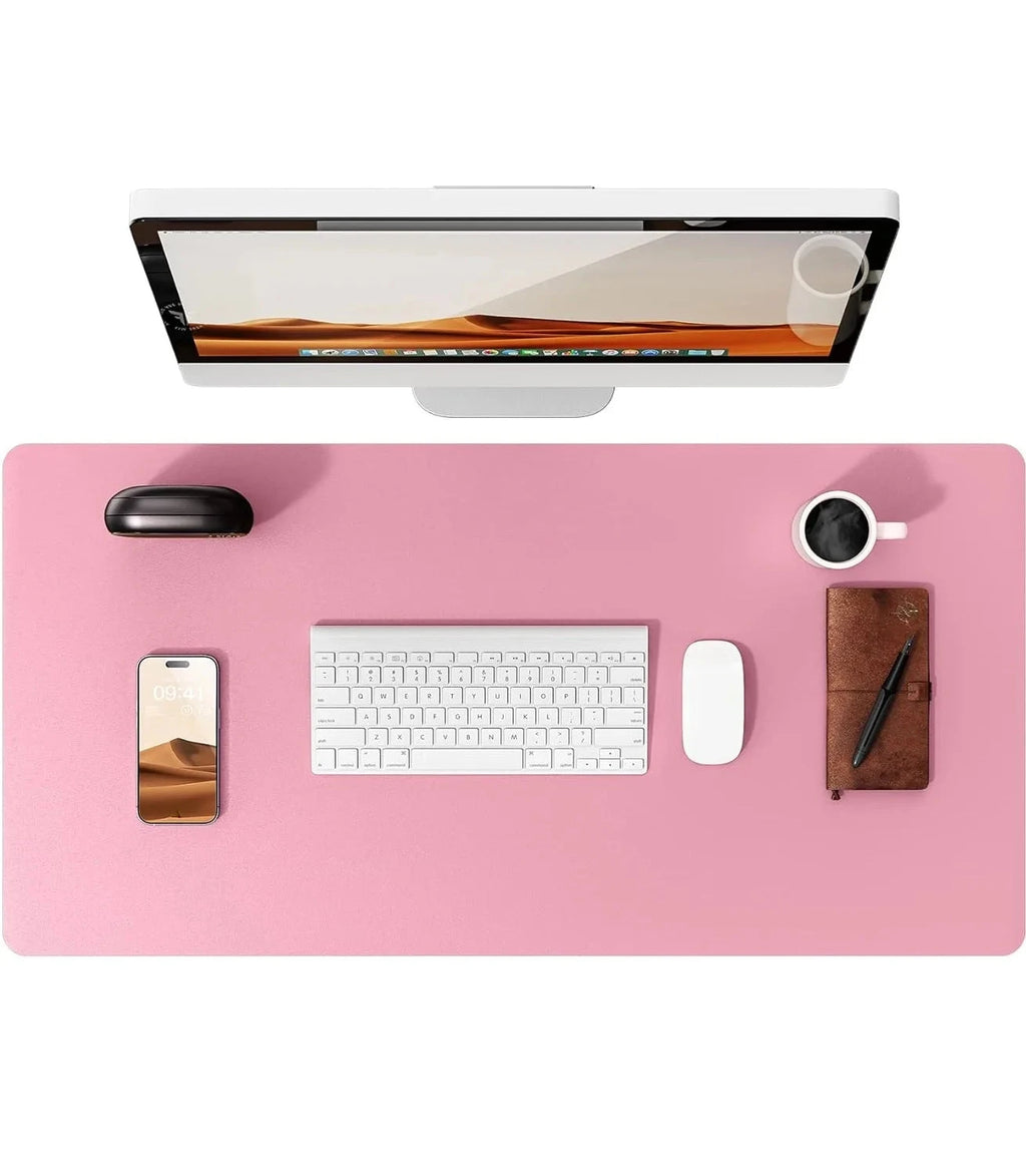 Large Mouse Pad,Office Desk Mat, Leather Desk Pad Protector, Non-Slip PU Leather Desk Blotter, Laptop Desk Pad Econic Blanks