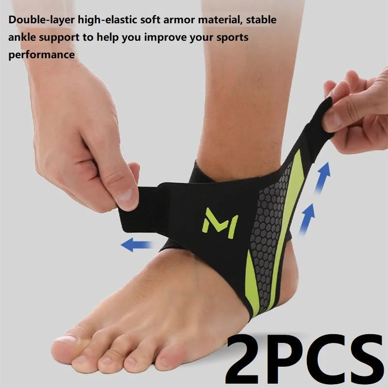 1-2PCS Bandage Ankle Protector Foot Support for Pain Plantar Fasciitis Night Splint Ankle Protector Soccer Compression Anklet Quick Pick Grocers