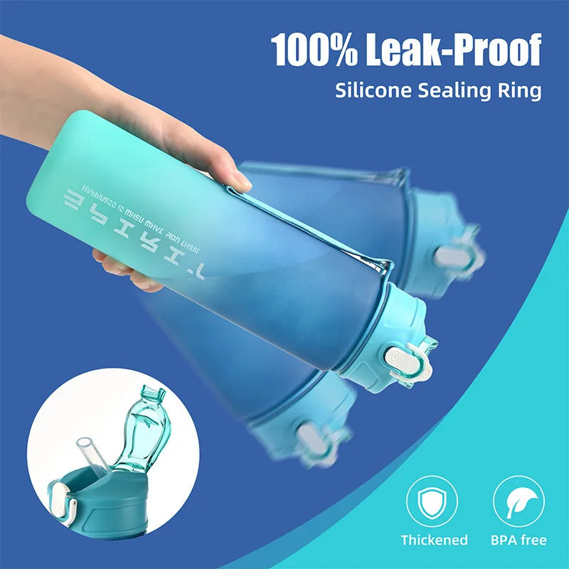 1PCS 800ML Large Capacity Sports Water Bottle Leak Proof Colorful Plastic Cup Drinking Outdoor Travel Portable Gym Fitness Jugs Econic Blanks