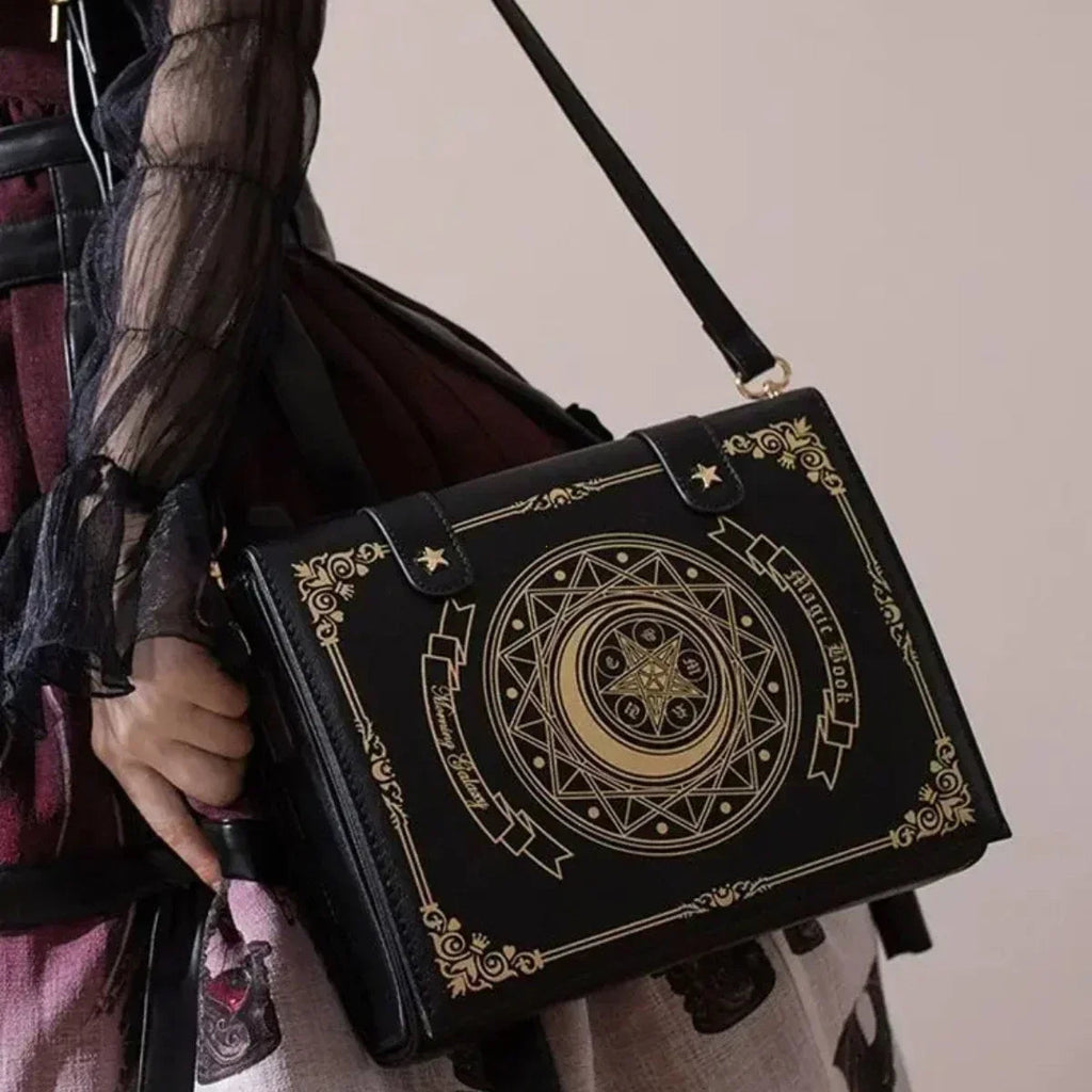 Y2K Korean Gothic Square Black Shoulder Bag Harajuku Vintage Aesthetic Purses Luxury Designer Handbags Messenger Tote Bags Women Quick Pick Grocers