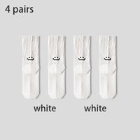 4 Pairs Men's Cotton Work Socks Cushioned Long Running Breathable Ankle Crew Socks  Casual Socks for Men Cycling socks Quick Pick Grocers