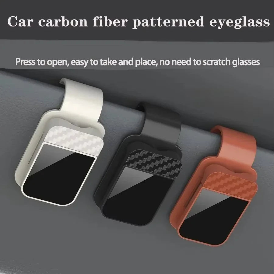 Car Sun Visor Sunglasses Clip Holder Stable Eyeglasses Hanger Card Ticket Organizer Interior Storage Clip Car Accessories Quick Pick Grocers