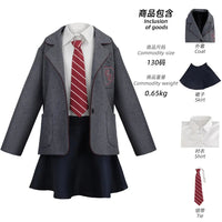 Movie Matilda Cosplay Costume School Uniform Coat Skirt Tie Roald Dahls Matilda the Musical Costume Suit Kids For Girls Women Quick Pick Grocers
