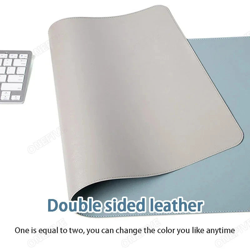 Mouse Pad Large Size Office Desk Protector Mat PU Leather Waterproof Desktop Keyboard Desk Pad Gaming Mousepad PC Accessories Econic Blanks