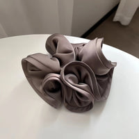Korean Big Hair Tie Ribbon Scrunchies Satin Elastic Hair Band Bow Women Simple Temperament New Style  Ponytail Hair Accessories Quick Pick Grocers