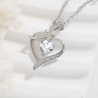 Elegant Style Heart shaped Pendant Necklace Hollow Design Mother's Day Gift Party Suitable for Best Friends Without Box Quick Pick Grocers