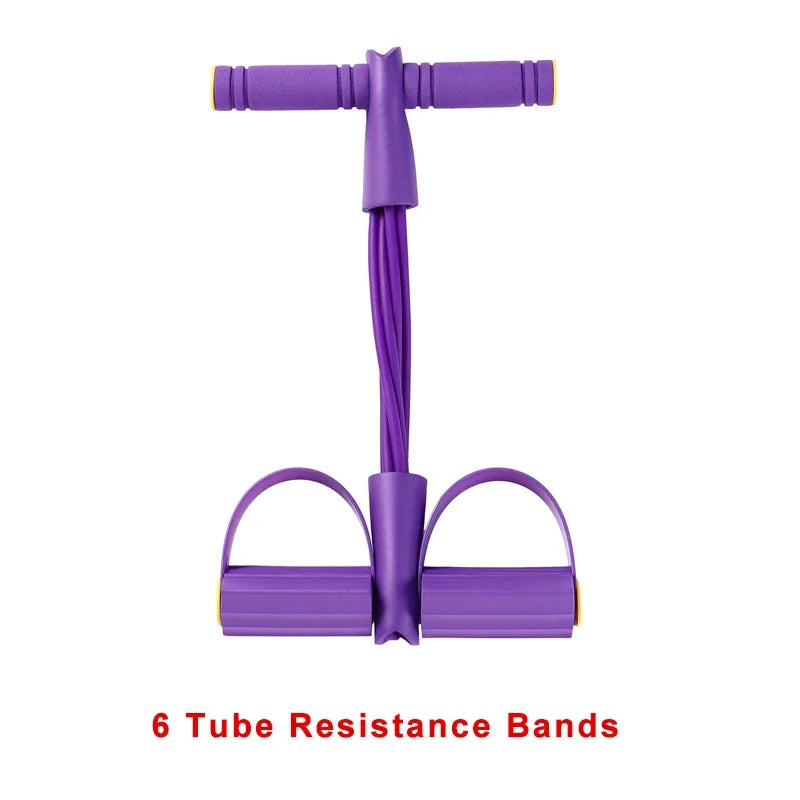 4-Level Resistance Band Tensioner with Non-Slip Handles - Home Fitness Equipment for Abdominal Muscle Training Yoga Abdominal Quick Pick Grocers