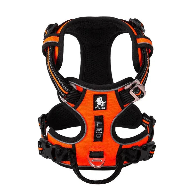 TRUE LOVE Pet Harness No Pull Nylon Reflective Dog Harness Adjustable Comfortable Control Step-in Brilliant Truelove TLH5654 Quick Pick Grocers