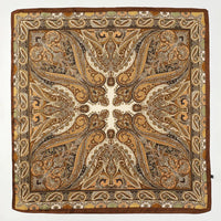 Bohemian Style Print Luxury Brand Silk Square Scarf Women Satin Shawls Neckerchief Wrap Scarves Bandana Hair Hjiab Floral Quick Pick Grocers