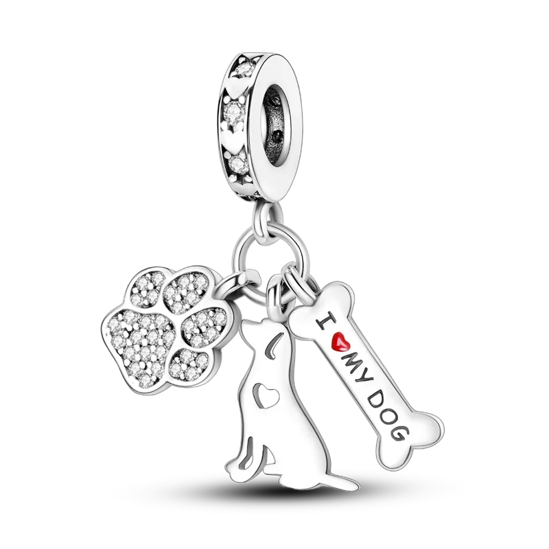 2025 Hot Sale Charms Bead 925 Sterling Silver Pink Butterfly Luminous Firefly Dangle Fit Bangle Bracelet Necklace DIY Jewelry Econic Blanks