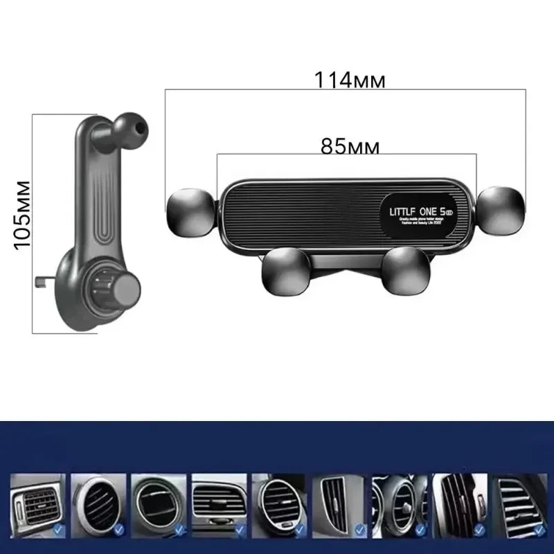 Car Phone Holder Air Vent Clip Mount Universal Mobile Stand for GPS Support Compatible with iPhone 13/12 Pro Xiaomi Samsung Quick Pick Grocers