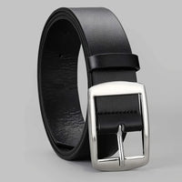 New Luxury Belt for Men PU Leather Belt Metal Pin Buckle High Quality Famous Brand Designer Waist Strap Belt for Jeans Plus Size Quick Pick Grocers
