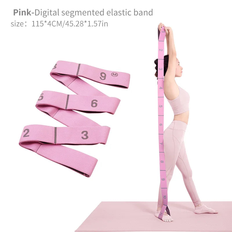 Elastic Yoga Stretching Strap with Loops, Stretch Strap for Ballet, Leg, Body, Stretch Band for Yoga, Dance, Pilates, Gymnastics Quick Pick Grocers