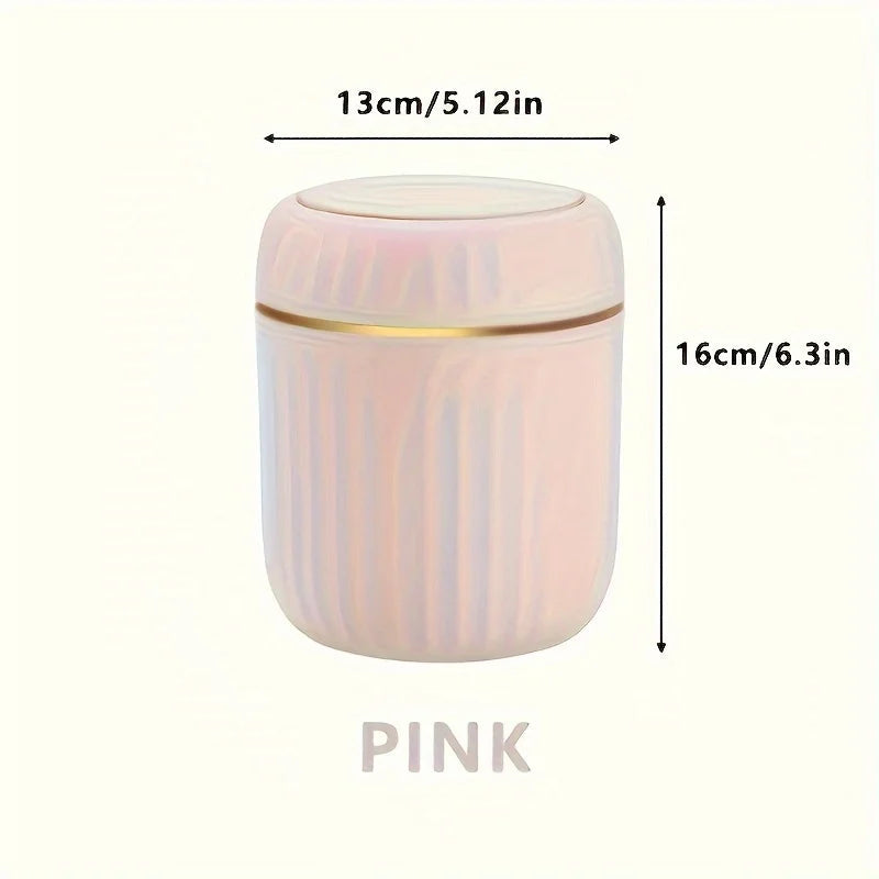 Mini Desktop Trash Can with Lid Garbage Waste Bin Organizer Bedroom Office Desk Storage Box Made Durable Plastic Home Supplies Econic Blanks