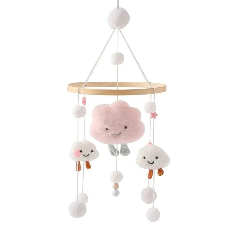 Mobile Wooden Bell Baby Toys 0-12 Months Rattle Toys Bed Newborn Crib mobile With Music Box Bed Bell Hanging Toys Crib Bracket Purest Peak