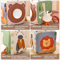 Montessori cloths Toys Magic Cotton Animal Tissue Box Kids Finger Exercise Cloth Busy Box Toys Baby Educational Activity Sensory Purest Peak