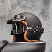 Retro semi-open motorcycle helmet cross-country motorcycle accessories motorcycle helmet 3/4 retro helmet in winter Quick Pick Grocers