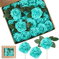 10~100pcs Rose Artificial Flowers Foam Fake Roses Wedding Bouquets Centerpieces Mothers Day Valentines Gifts Party Decoration Quick Pick Grocers