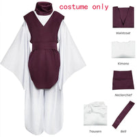 Anime Choso Cosplay Costume with Vest Neck Gaiter Belt White Elastic Pants Halloween Choso Kimono Outfits for Comic Con Quick Pick Grocers