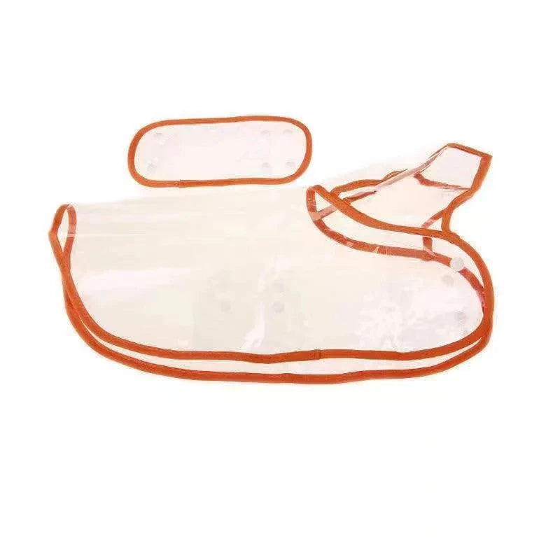 Pet Dog Puppy Transparent Rainwear Raincoat Pet Hooded Waterproof Jacket Clothes Soft PVC Small Dogs Raincoat Puppy Rain Poncho Econic Blanks