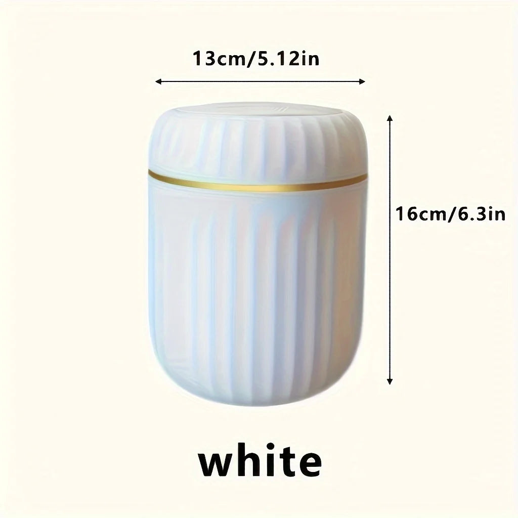 Mini Desktop Trash Can with Lid Garbage Waste Bin Organizer Bedroom Office Desk Storage Box Made Durable Plastic Home Supplies Econic Blanks