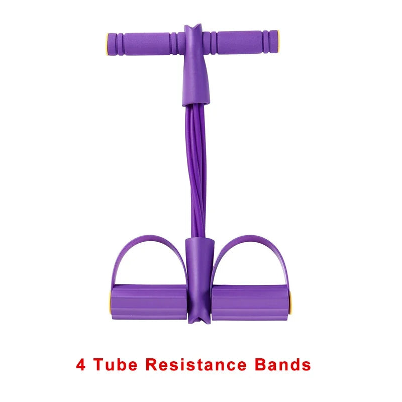 4-Level Resistance Band Tensioner with Non-Slip Handles - Home Fitness Equipment for Abdominal Muscle Training Yoga Abdominal Quick Pick Grocers