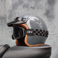 Retro semi-open motorcycle helmet cross-country motorcycle accessories motorcycle helmet 3/4 retro helmet in winter Quick Pick Grocers